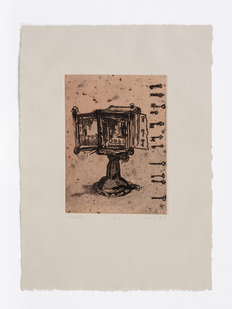 Print-etching on Collé