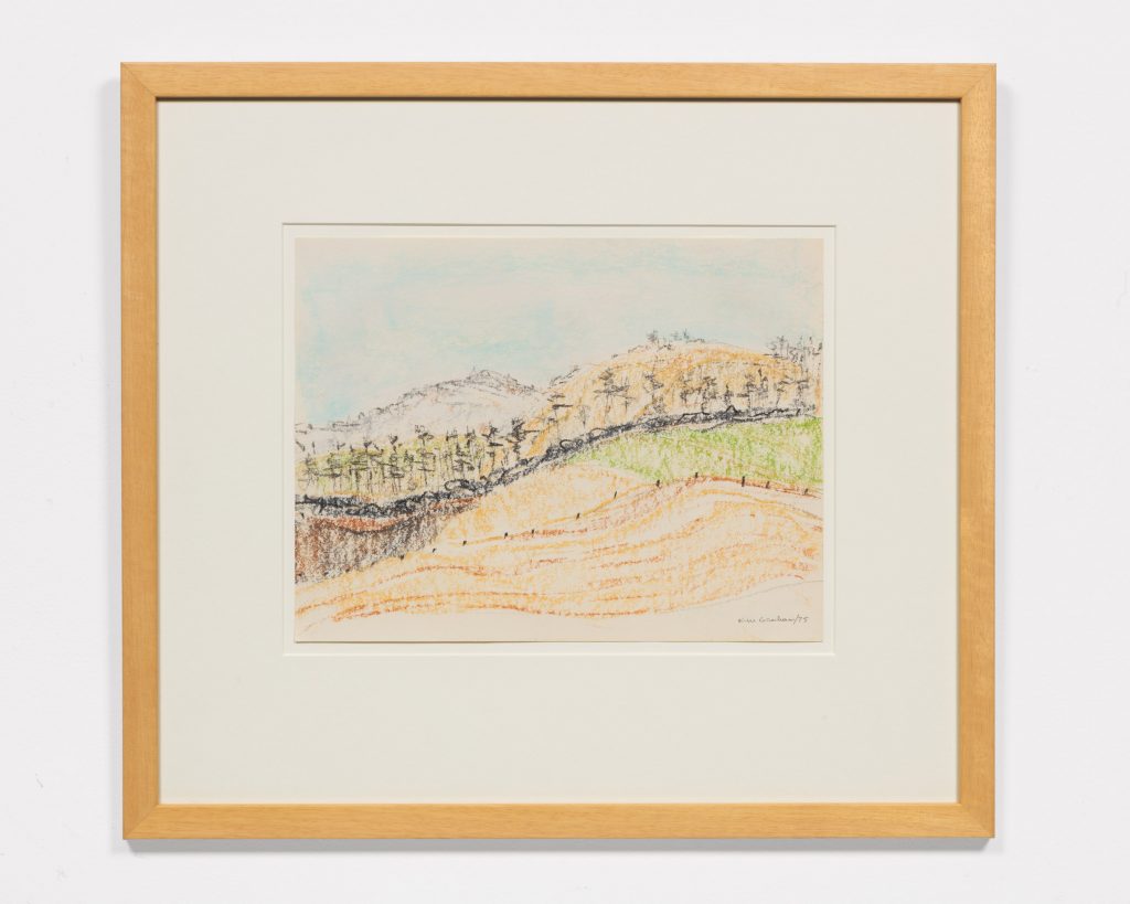 Artwork-landscape with graphite and pastel